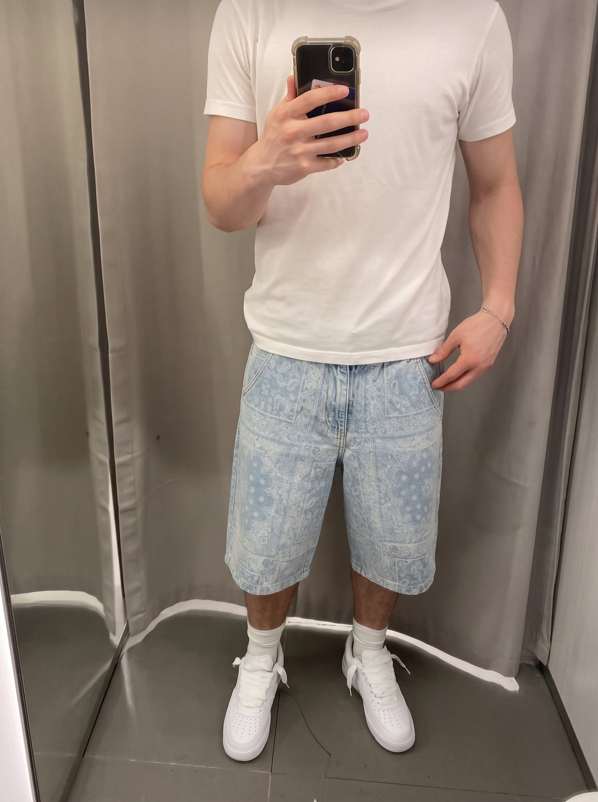 R-01 Bermuda Baggy Paisley Celeste