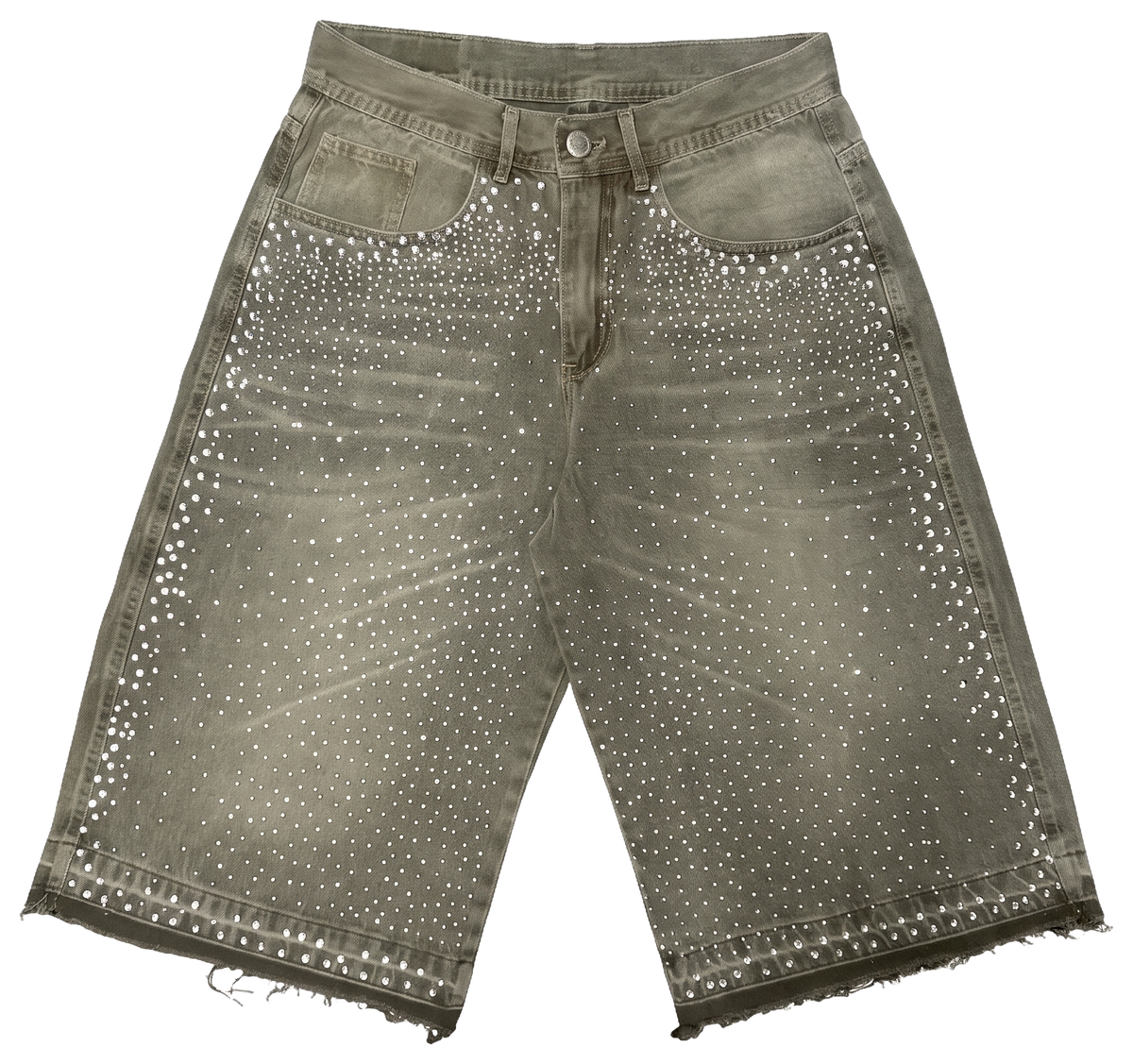 R-04 Bermuda Baggy Strass Green